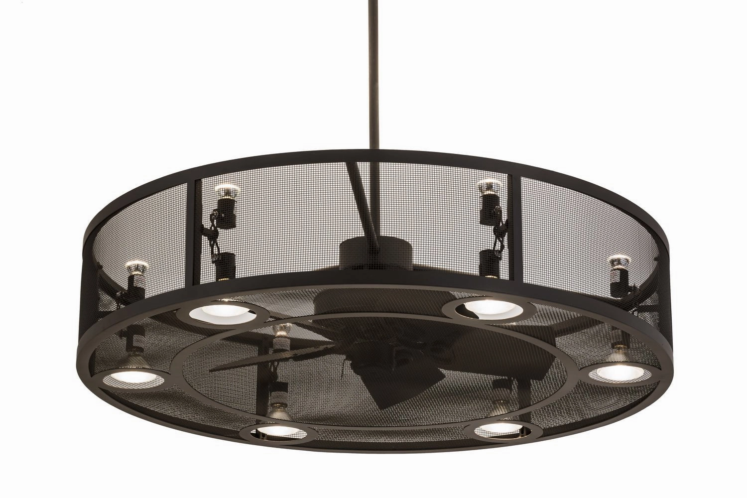 Paloma Golpe 12 Light Chandel-Air decorative fandeliers with lights