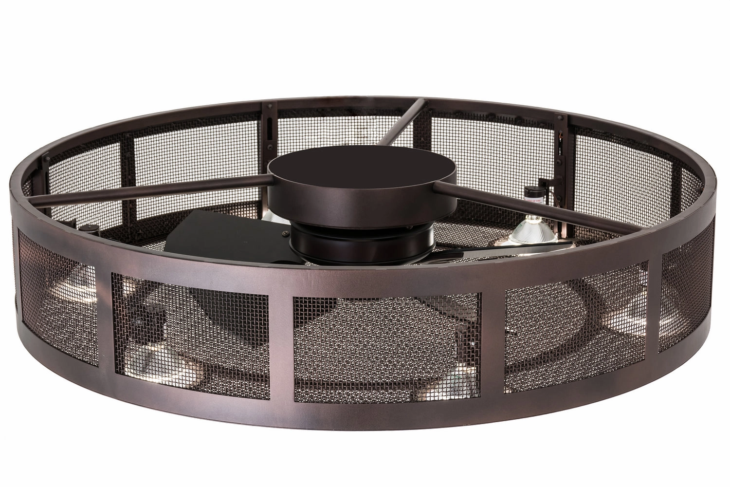 Paloma Golpe Six Light Chandel-Air decorative fandeliers with lights