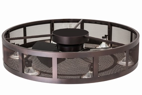 Paloma Golpe Six Light Chandel-Air decorative fandeliers with lights