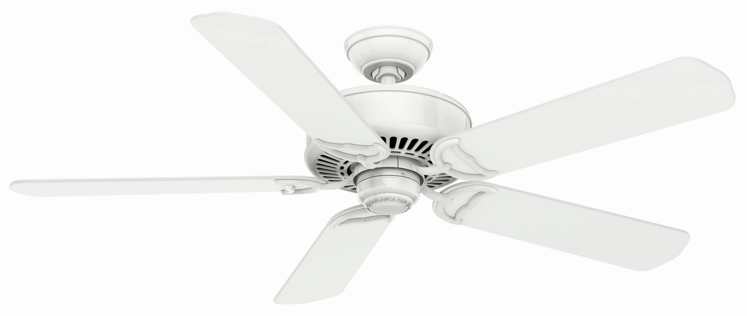 Panama 54"Ceiling Fan Snow White compact medium fans for desks and counters