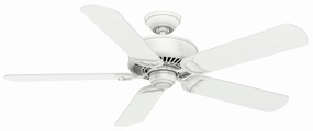 Panama 54"Ceiling Fan Snow White compact medium fans for desks and counters