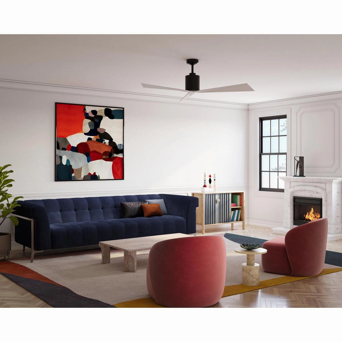 Paso 60"Ceiling Fan Black