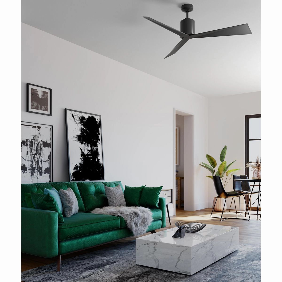 Paso 60"Ceiling Fan Matte Black