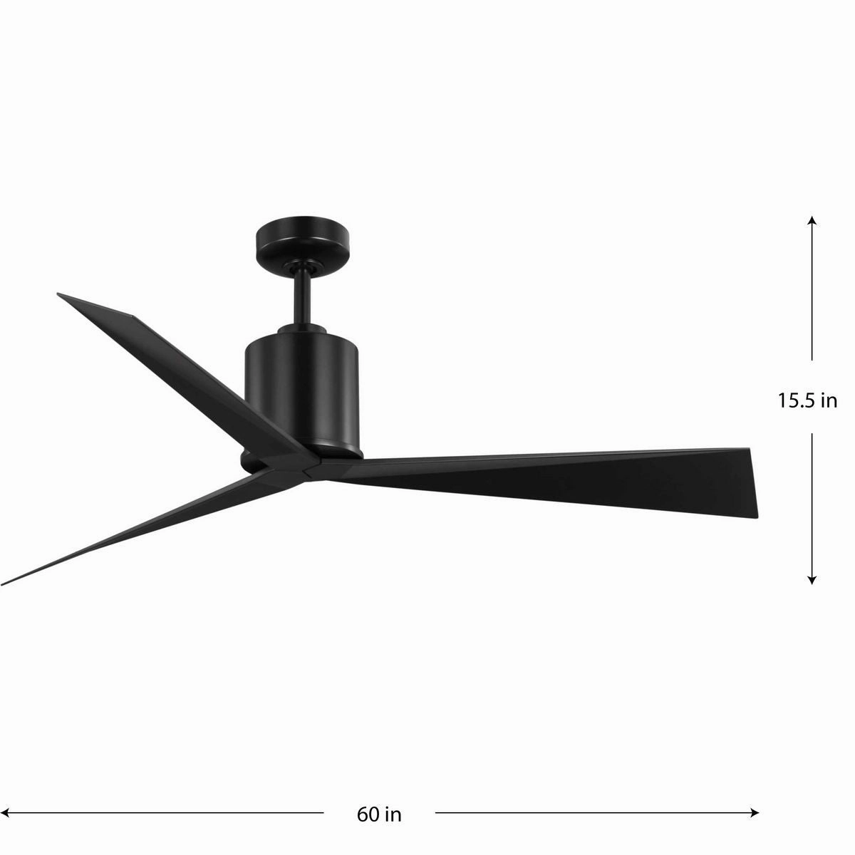 Paso 60"Ceiling Fan Matte Black