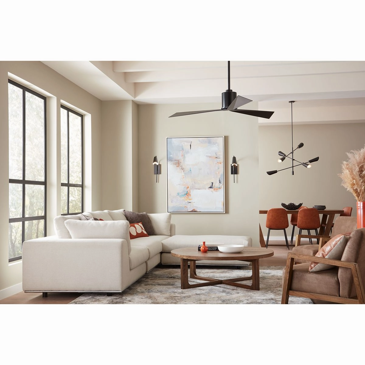 Paso 60"Ceiling Fan Matte Black