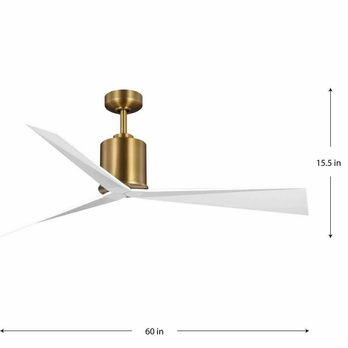 Paso 60"Ceiling Fan Vintage Brass