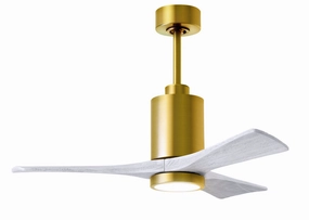 Patricia 42"Ceiling Fan Brushed Brass small electric fans for personal cooling
