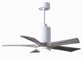 Patricia 42"Ceiling Fan Gloss White quiet small fans for desk or nightstand