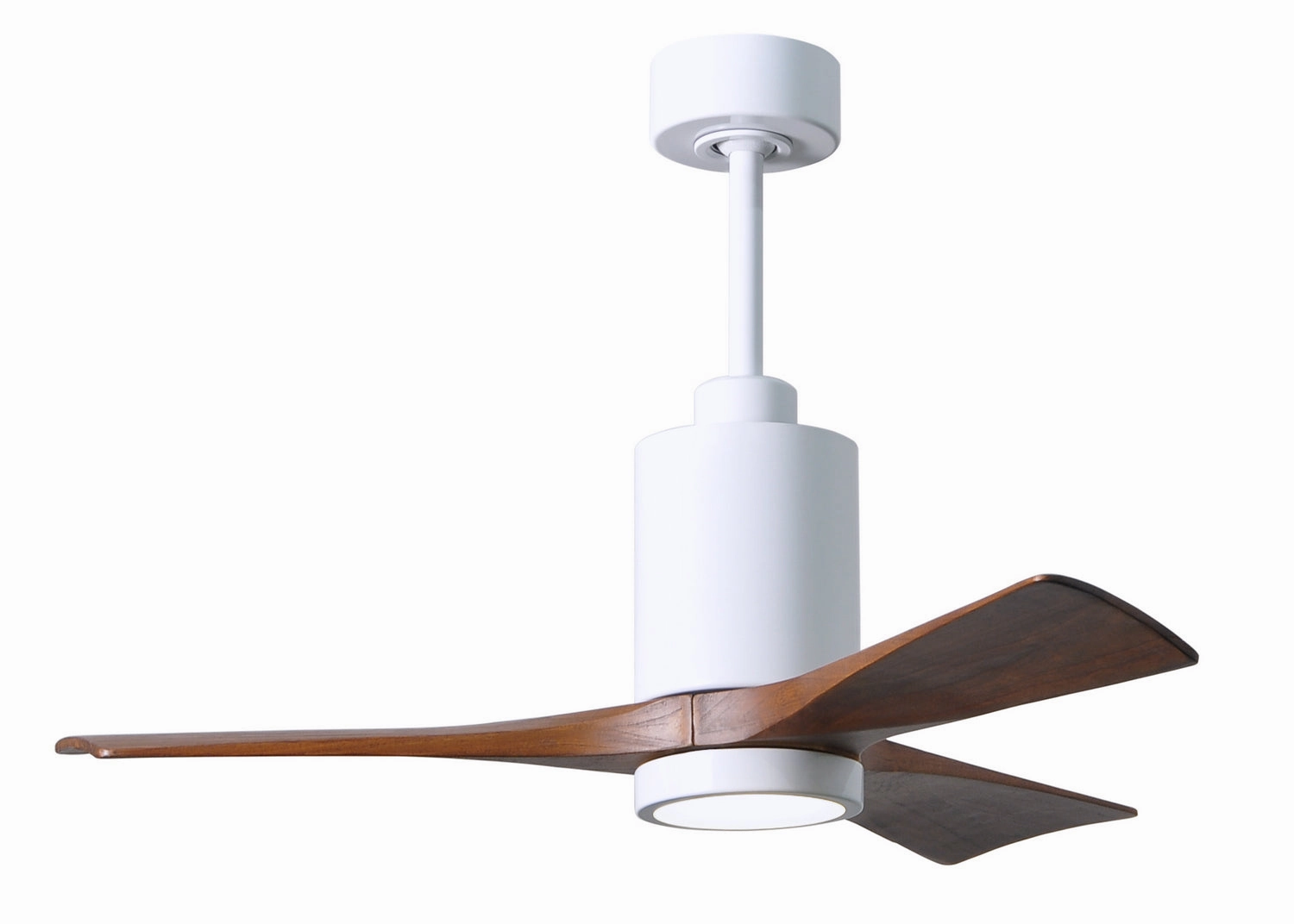 Patricia 42"Ceiling Fan Gloss White quiet small fans for desk or nightstand