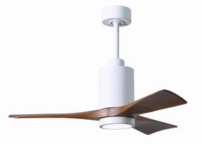 Patricia 42"Ceiling Fan Gloss White quiet small fans for desk or nightstand