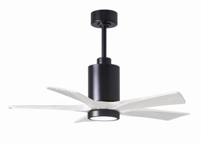 Patricia 42"Ceiling Fan Matte Black quiet small fans for desk or nightstand