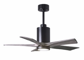 Patricia 42"Ceiling Fan Matte Black quiet small fans for desk or nightstand