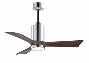 Patricia 42"Ceiling Fan Polished Chrome quiet small fans for desk or nightstand