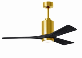 Patricia 52"Ceiling Fan Brushed Brass oscillating medium fans with strong airflow
