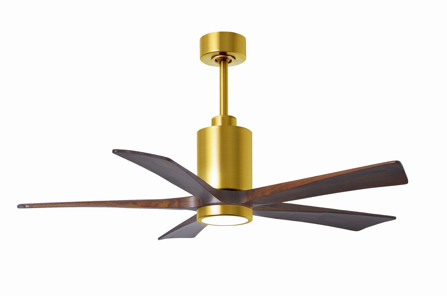 Patricia 52"Ceiling Fan Brushed Brass quiet medium fans for living room use