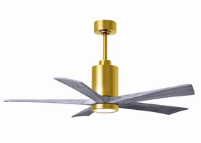 Patricia 52"Ceiling Fan Brushed Brass modern medium fans for everyday cooling
