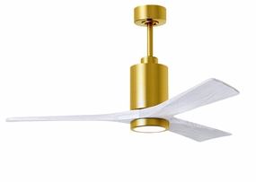 Patricia 52"Ceiling Fan Brushed Brass oscillating medium fans with strong airflow