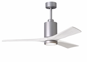 Patricia 52"Ceiling Fan Brushed Nickel compact medium fans for desks and counters