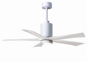 Patricia 52"Ceiling Fan Gloss White affordable medium fans for summer