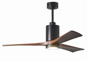 Patricia 52"Ceiling Fan Matte Black medium electric fans for multi-room use