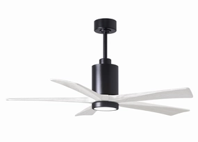 Patricia 52"Ceiling Fan Matte Black oscillating medium fans with strong airflow