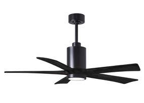 Patricia 52"Ceiling Fan Matte Black home cooling fans in medium size