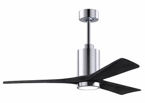 Patricia 52"Ceiling Fan Polished Chrome compact medium fans for desks and counters