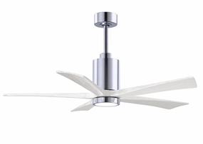 Patricia 52"Ceiling Fan Polished Chrome energy-efficient medium fans with remote
