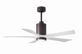 Patricia 52"Ceiling Fan Textured Bronze energy-efficient medium fans with remote