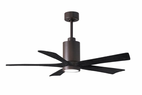Patricia 52"Ceiling Fan Textured Bronze medium electric fans for multi-room use