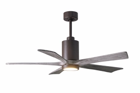 Patricia 52"Ceiling Fan Textured Bronze oscillating medium fans with strong airflow