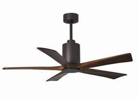 Patricia 52"Ceiling Fan Textured Bronze quiet medium fans for living room use