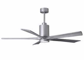 Patricia 60"Ceiling Fan Brushed Nickel home cooling fans in medium size