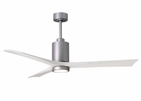 Patricia 60"Ceiling Fan Brushed Nickel compact medium fans for desks and counters