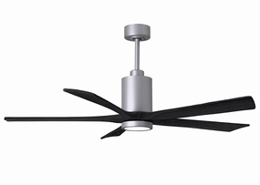 Patricia 60"Ceiling Fan Brushed Nickel portable medium fans with handle design