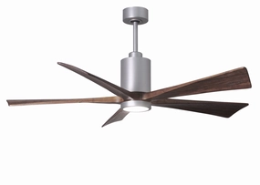 Patricia 60"Ceiling Fan Brushed Nickel home cooling fans in medium size