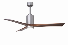 Patricia 60"Ceiling Fan Brushed Nickel medium electric fans for multi-room use