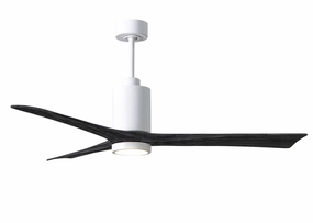 Patricia 60"Ceiling Fan Gloss White medium electric fans for multi-room use
