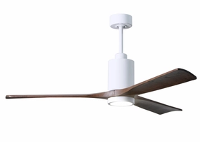 Patricia 60"Ceiling Fan Gloss White modern medium fans for everyday cooling