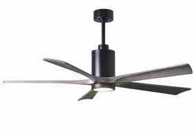 Patricia 60"Ceiling Fan Matte Black versatile medium fans for any space