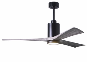 Patricia 60"Ceiling Fan Matte Black medium size fans for home ventilation