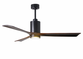 Patricia 60"Ceiling Fan Matte Black medium size fans for home ventilation