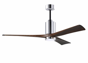 Patricia 60"Ceiling Fan Polished Chrome medium electric fans for multi-room use