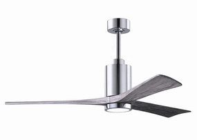 Patricia 60"Ceiling Fan Polished Chrome oscillating medium fans with strong airflow