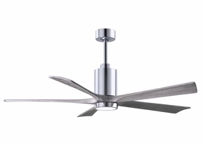Patricia 60"Ceiling Fan Polished Chrome portable medium fans with handle design