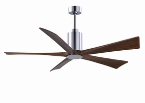 Patricia 60"Ceiling Fan Polished Chrome medium size fans for home ventilation
