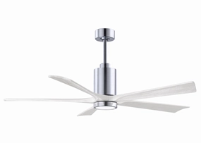 Patricia 60"Ceiling Fan Polished Chrome oscillating medium fans with strong airflow