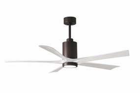 Patricia 60"Ceiling Fan Textured Bronze medium size fans for home ventilation