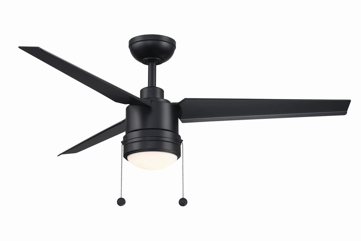 PC/DC L 52"Ceiling Fan Black modern medium fans for everyday cooling