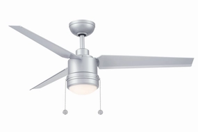 PC/DC L 52"Ceiling Fan Silver versatile medium fans for any space